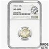 Image 1 : 1923 Mercury Silver Dime NGC MS64 FB