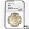 Image 1 : 1881-CC Morgan Silver Dollar NGC AU55