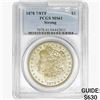 Image 1 : 1878 7/8TF Morgan Silver Dollar PCGS MS61 Strong
