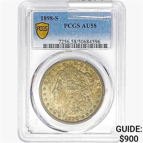 1898-S Morgan Silver Dollar PCGS AU58