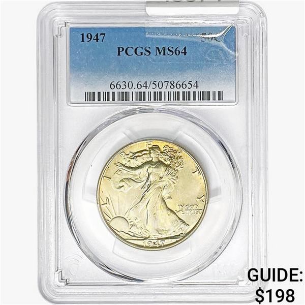 1947 Walking Liberty Half Dollar PCGS MS64