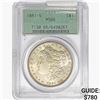 Image 1 : 1881-S Morgan Silver Dollar PCGS MS66