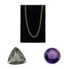Image 1 : [3] Assorted Gem\10k Gold Jewelry Lot
