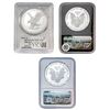 Image 2 : 1987-2021 US 1oz Silver Eagle Lot [3 Coins] PCGS/NGC PF70/69 Vaultbox; 1st Strike