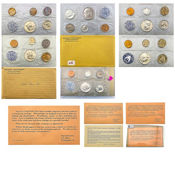 1962-1965 Silver US Proof Set Lot [40 Coins]