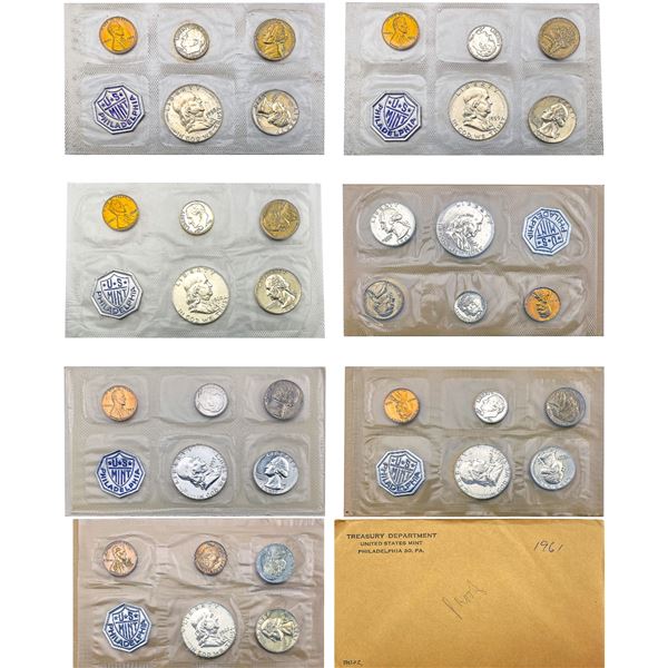 1957-1962 Silver US Proof Set Lot [40 Coins]