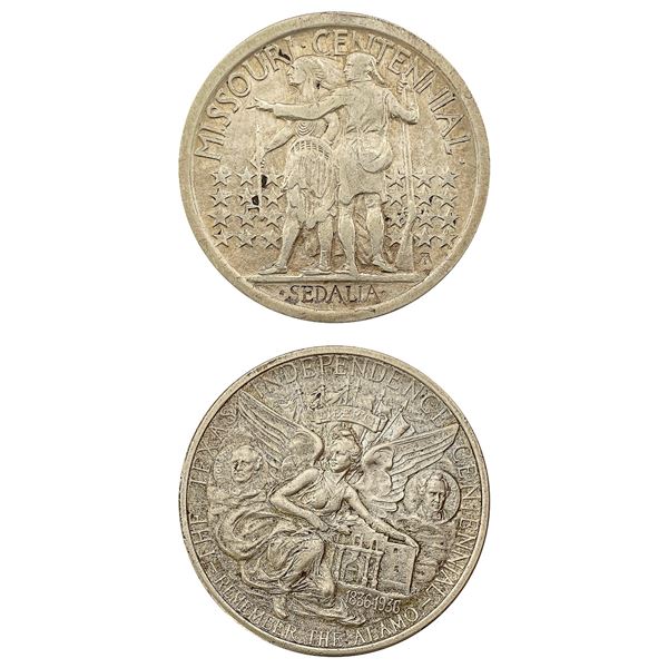 [2]1921 & 1934 Texas/Missouri Commem. Half Dollars