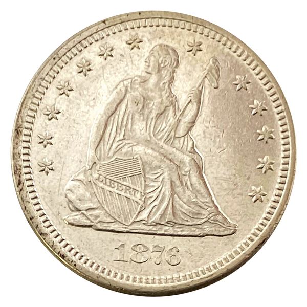 1876 Seated Liberty Quarter