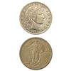 Image 1 : [2]1917 & 1902 Standing Liberty 25C/Barber 50C