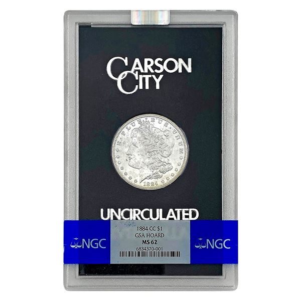 1884-CC Morgan Silver Dollar NGC MS62