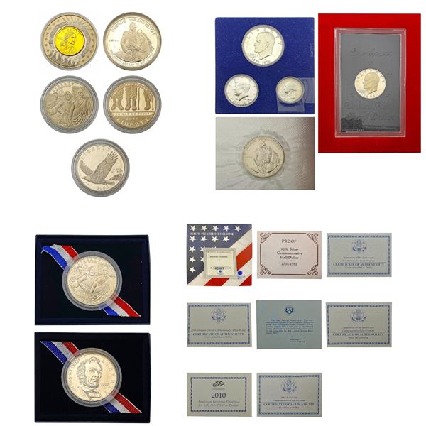 [12]1976-2010 Commemorative Silver 50C/$1/Sets