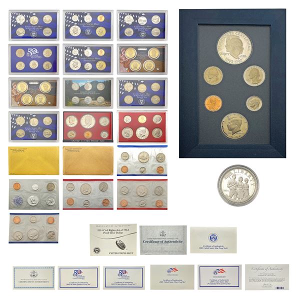 [134 Coins]1958-2014 Assorted U.S. Proof Sets
