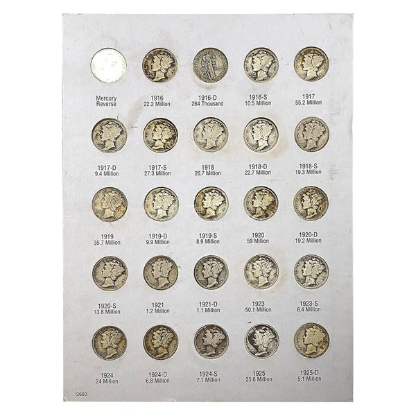 1916-1945 [78] Mecury Dime Album [No 16-D or 26-S]