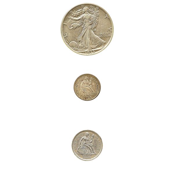 1871-1935 [3] U.S. Silver Type Lot
