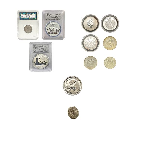 253-2013[11] Misc World Platinum & Silver Coin Lot