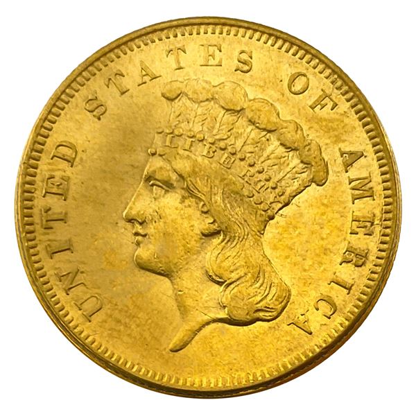 1855 $3 Gold Piece