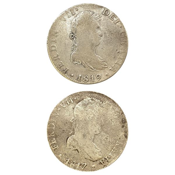 [2]1817 & 1819 Spanish 8 Reales