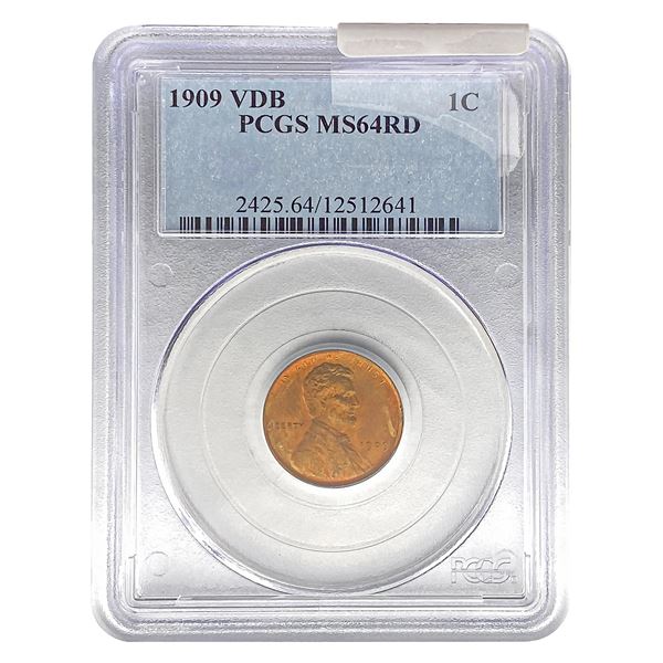 1909 VBDB Wheat Cent PCGS MS 64