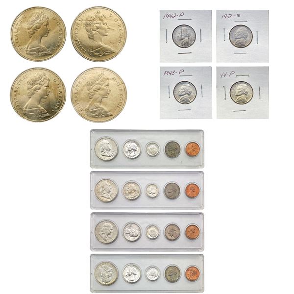 1942-1968 BU US Silver and Foreign Coins [28 Coins]