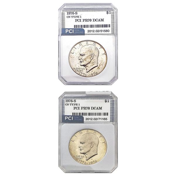 [2]1976-S Eisenhower Silver Dollar PCI PR70 DCAM