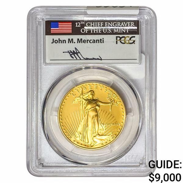 1991-W 1oz $50 AGE PCGS PR70 DCAM