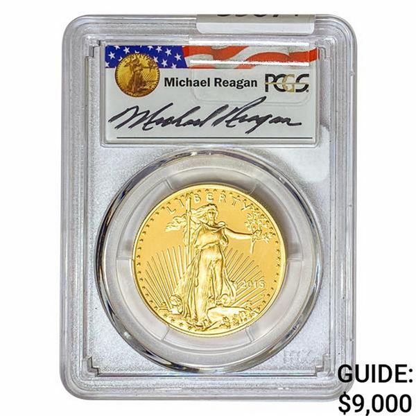 2015-W 1oz $50 AGE PCGS PR70 DCAM