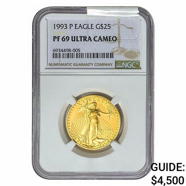 1993-P 1/2oz $25 AGE NGC PF69 UC