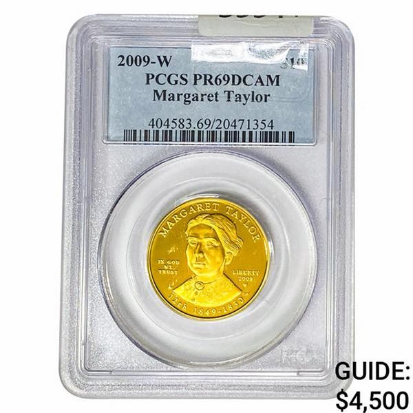 2009-W 1/2oz Gold $10 Margaret Taylor PCGS PR69