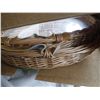 Image 3 : Set of 2 Wicker Serving Trays With Plexiglass Inserts New