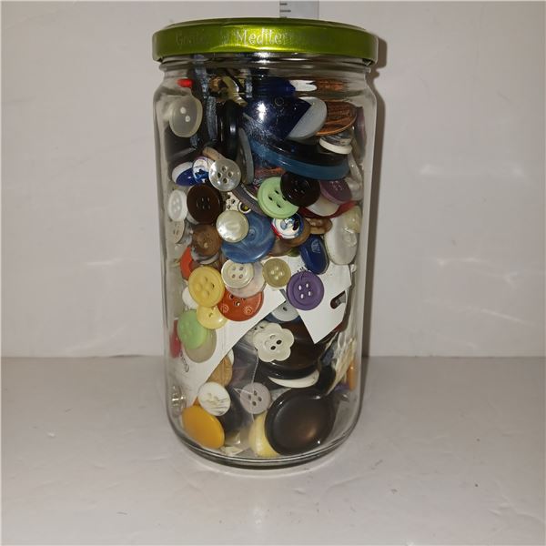 Jar Of Vintage Buttons