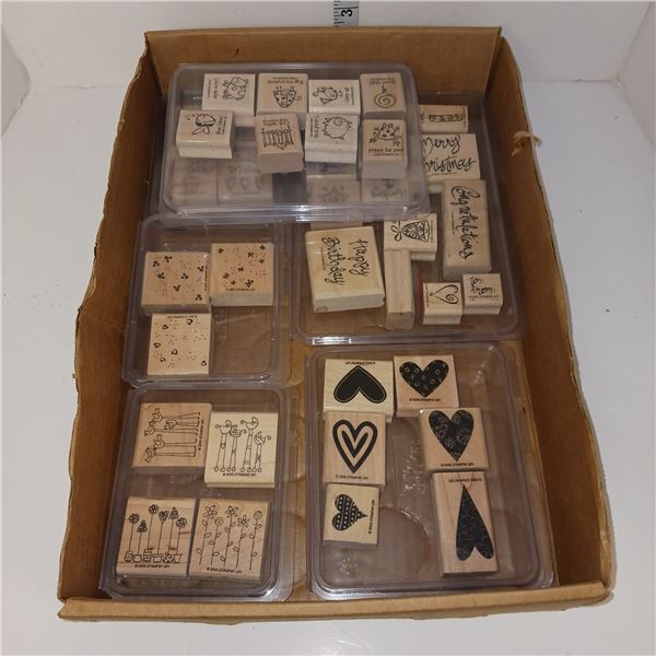 Flat of Stampin Up Stamps