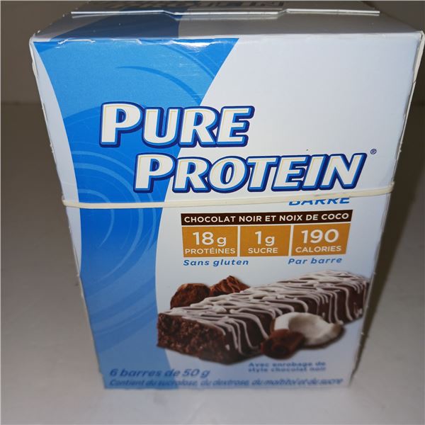 Lot of 4 Pure Protein Bars (6 in each box) - BB APR 2024