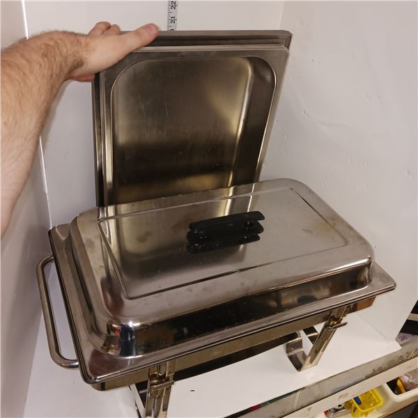 Better Quality Chafing Dish with 5 Full Size Inserts (1/4 Deep) + Chaffing Fuels Holders