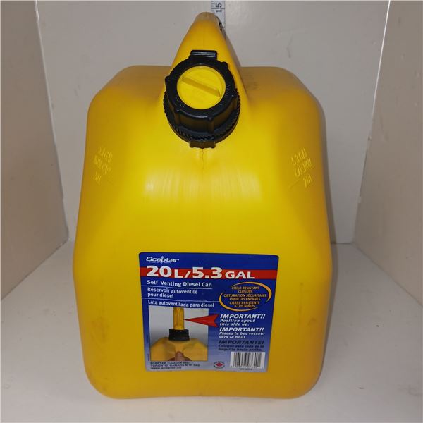 5.3 Gallon Self Venting Diesel Can - Complete