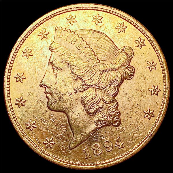 1894 $20 Gold Double Eagle CLOSELY UNCIRCULATED