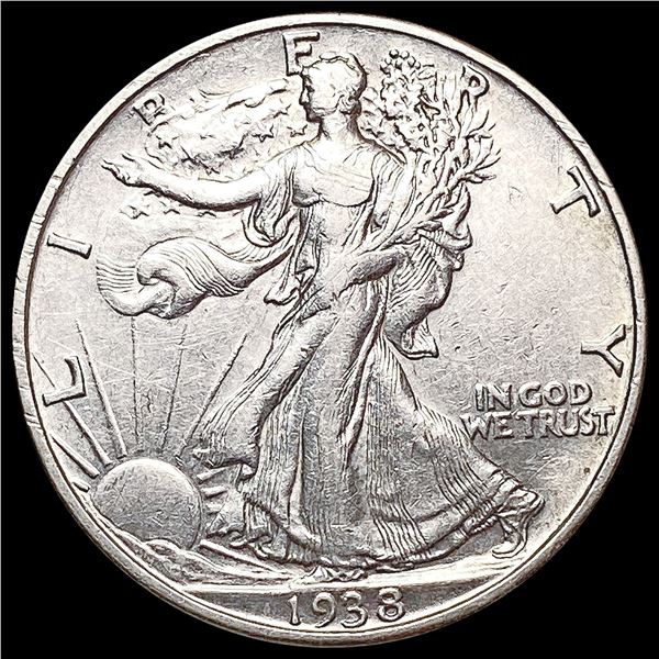 1938-D Walking Liberty Half Dollar CLOSELY UNCIRCU