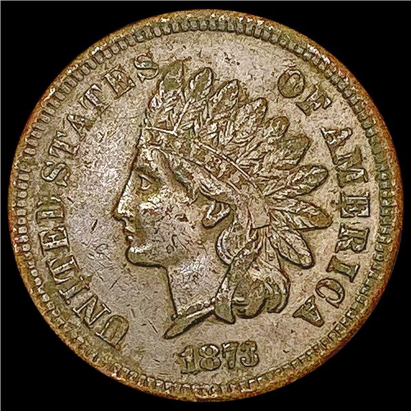 1873 Indian Head Cent NEARLY UNCIRCULATED