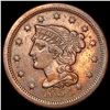 Image 1 : 1854 Braided Hair Large Cent CLOSELY UNCIRCULATED