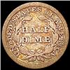 Image 2 : 1847 Seated Liberty Half Dime NICELY CIRCULATED