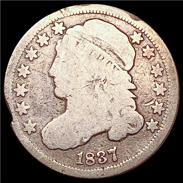 1837 Capped Bust Dime NICELY CIRCULATED