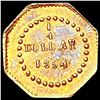 Image 2 : 1854 Octagonal California Gold Quarter HIGH GRADE