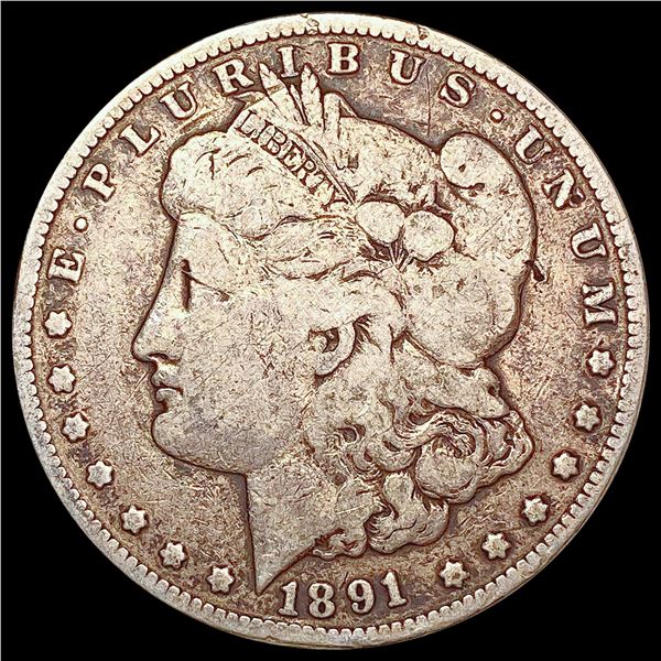 1891-CC Morgan Silver Dollar NICELY CIRCULATED