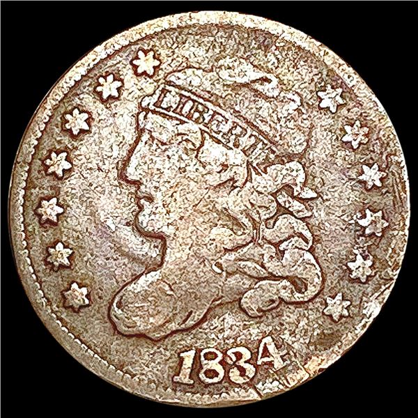 1834 Capped Bust Half Dime NICELY CIRCULATED