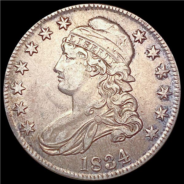 1834 Capped Bust Half Dollar NEARLY UNCIRCULATED