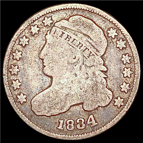 1834 Capped Bust Dime NICELY CIRCULATED