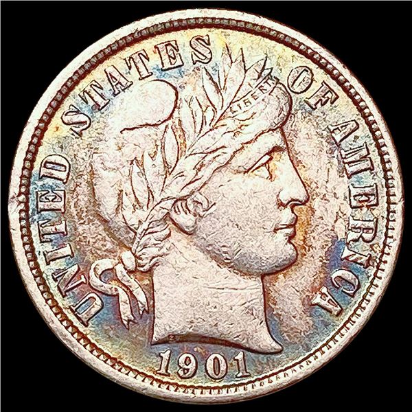 1901 Barber Dime CLOSELY UNCIRCULATED