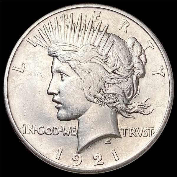 1921 Silver Peace Dollar NEARLY UNCIRCULATED