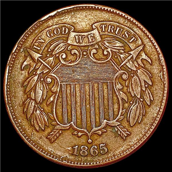 1865 Two Cent Piece CLOSELY UNCIRCULATED
