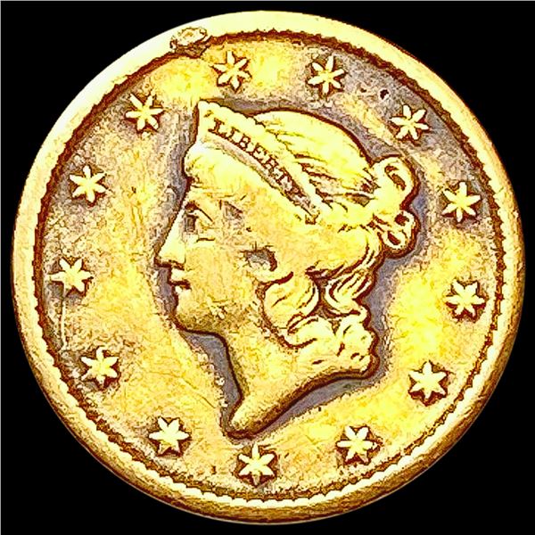 1851 Rare Gold Dollar NEARLY UNCIRCULATED