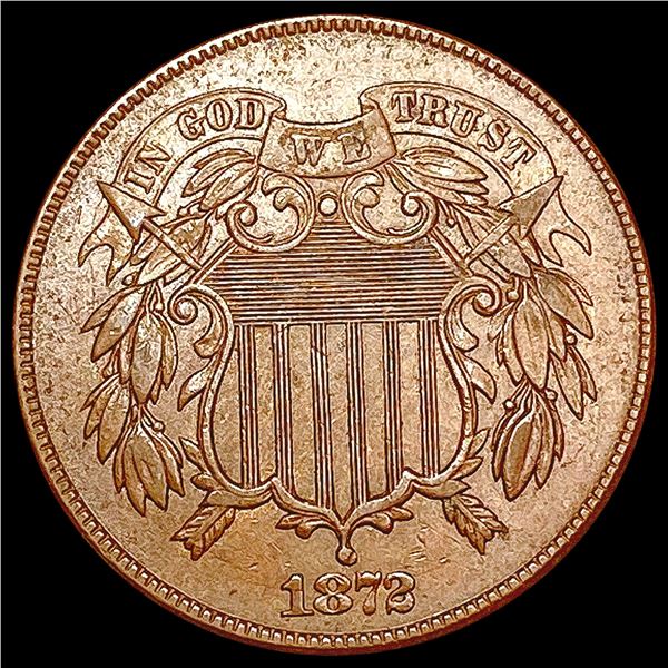 1872 Two Cent Piece CLOSELY UNCIRCULATED